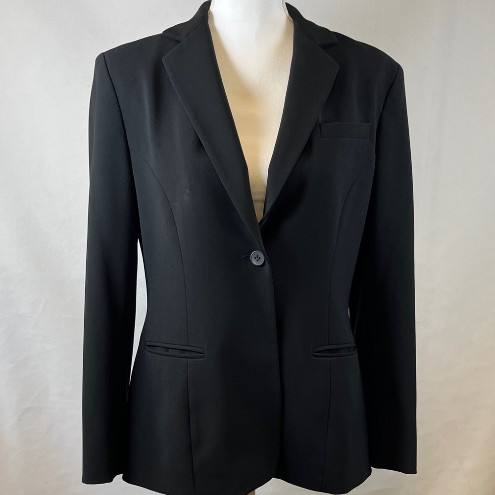 Jones NY Platinum Classic Fitted Blazer Women's 6 Structured Office Business